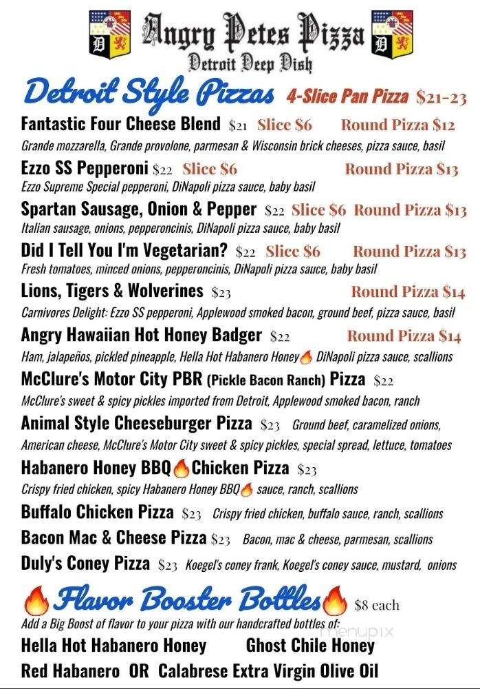 Angry Petes Pizza - Santee, CA menu_pic