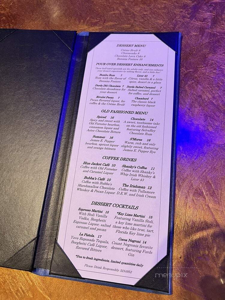 Blue Jackets Gastropub - Orlando, FL menu_pic