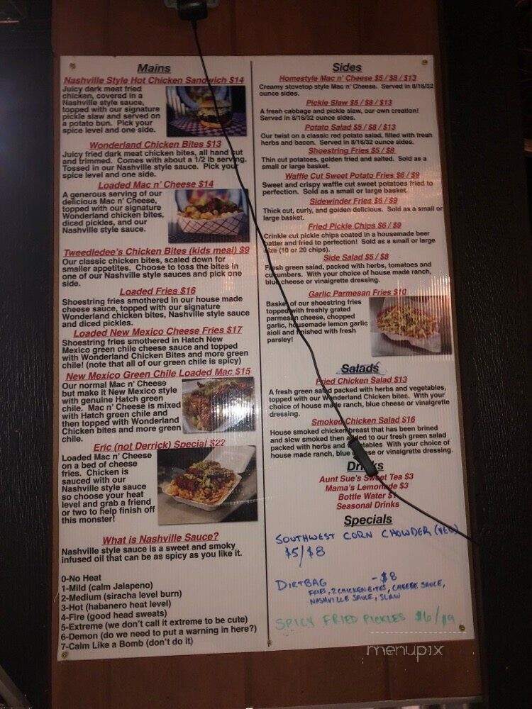 Wonderland Chicken #2 Bend - Bend, OR menu_pic
