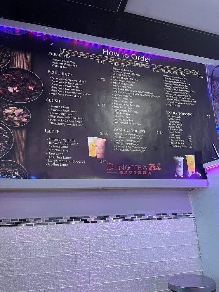 Ding Tea - Sarasota, FL menu_pic