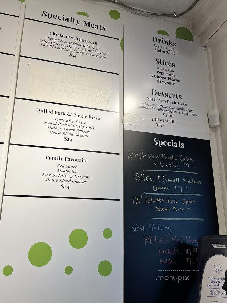 Dave & Mel's Pizzeria - North Vancouver, BC menu_pic