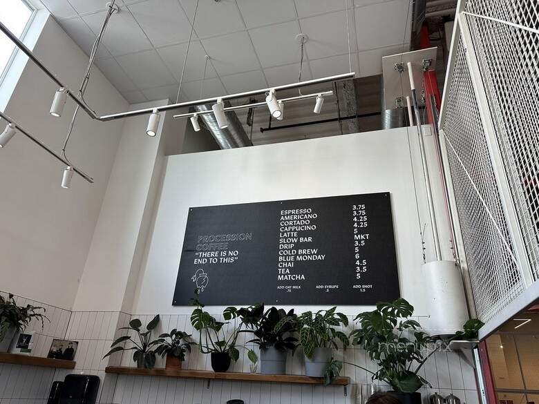 Procession Coffee - Denver, CO menu_pic
