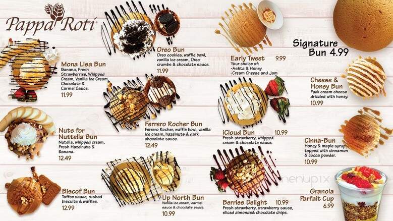 Pappa Roti - Dearborn, MI menu_pic