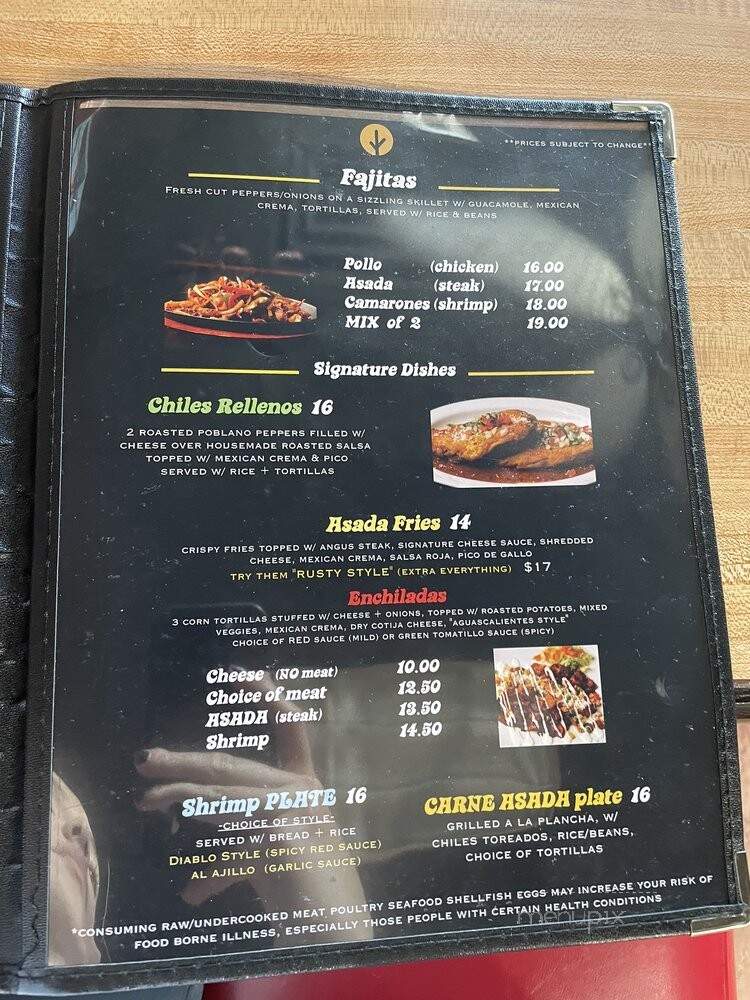 Sin Fronteras Tacos y Mas - Las Vegas, NV menu_pic