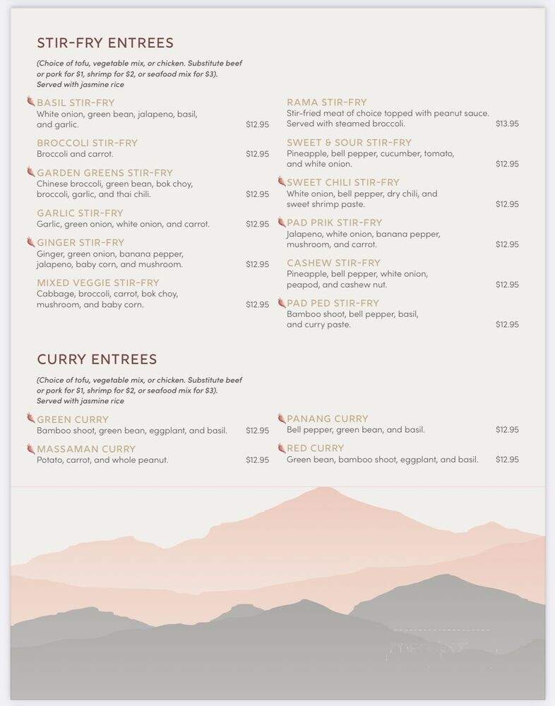 Peak Thai Lombard - Lombard, IL menu_pic