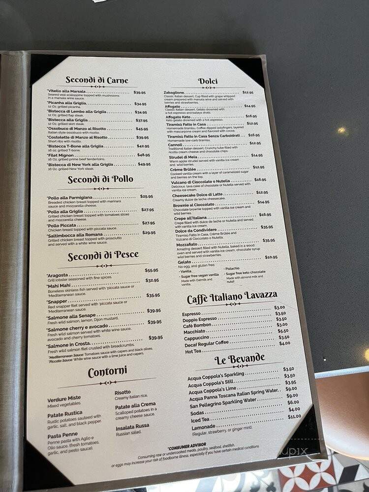 Coppola's Bistro Ristorante - Fort Lauderdale, FL menu_pic