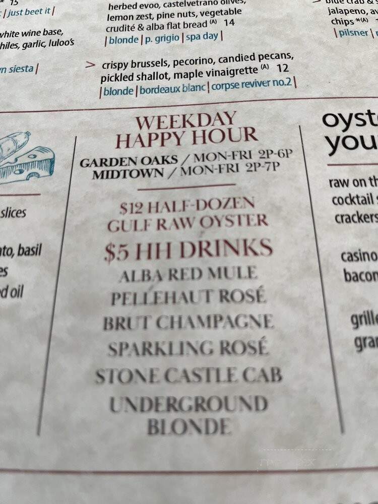 D'Alba - Houston, TX menu_pic