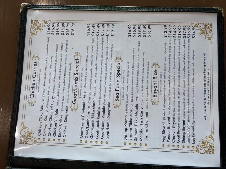 Tandoori Lounge - Austin, TX menu_pic