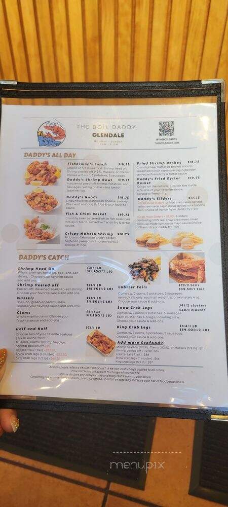 The Boil Daddy - Glendale, CA menu_pic
