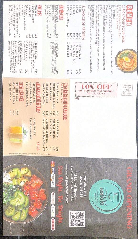 Waikiki Poke & Ramen - Saddle Brook, NJ menu_pic