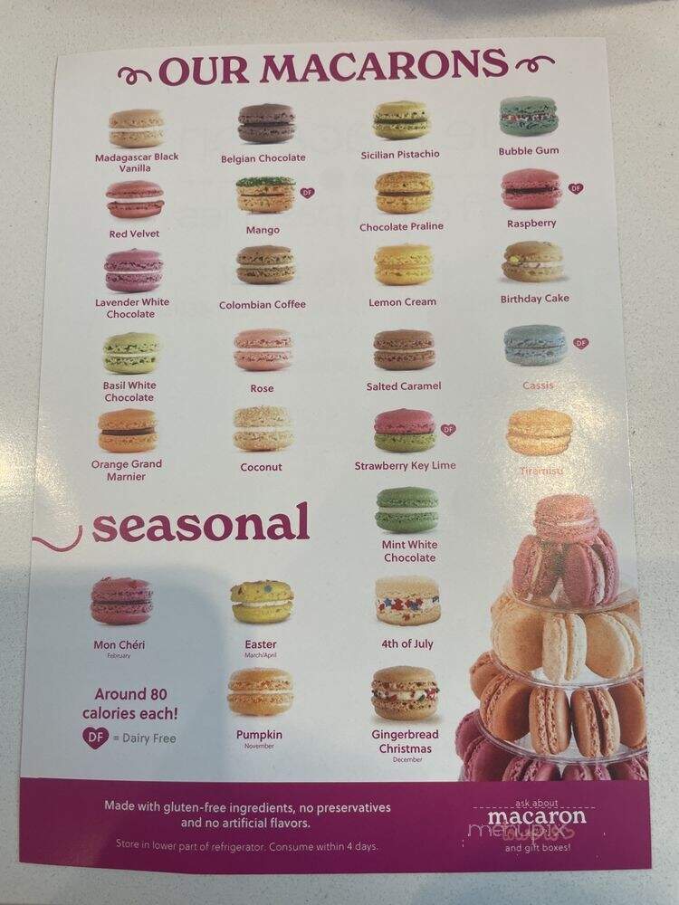 Le Macaron French Pastries - Fishers, IN menu_pic