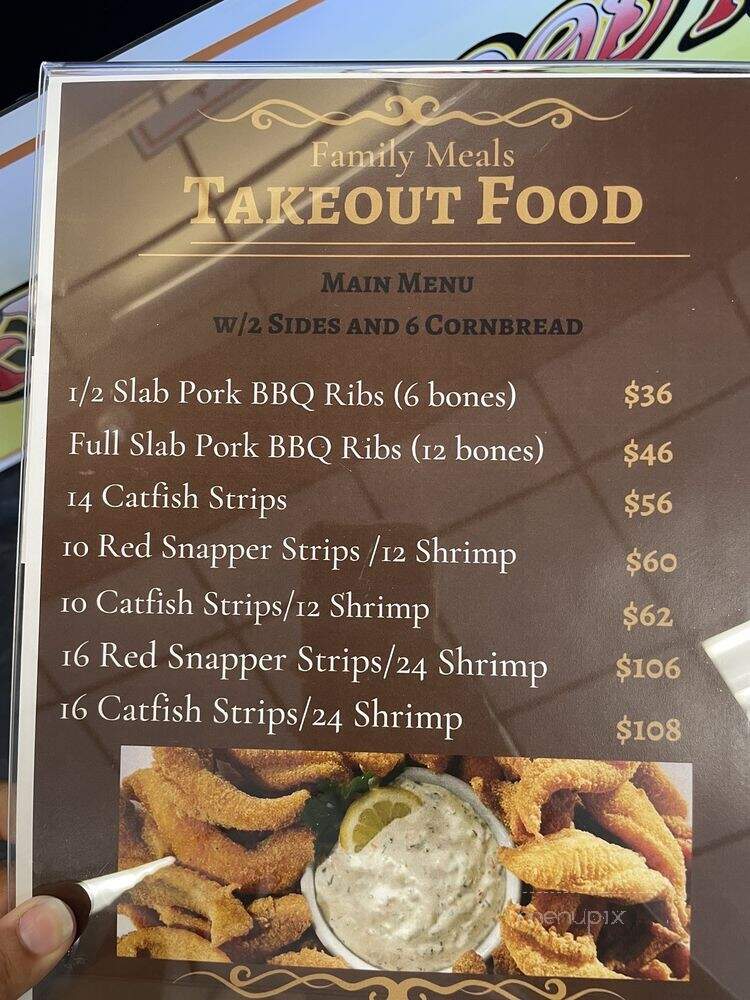 Da Big Easy Bayou Kitchen BBQ & Soulfood - Murrieta, CA menu_pic