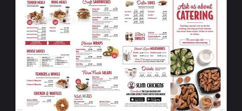 Slim Chickens - Biloxi, MS menu_pic