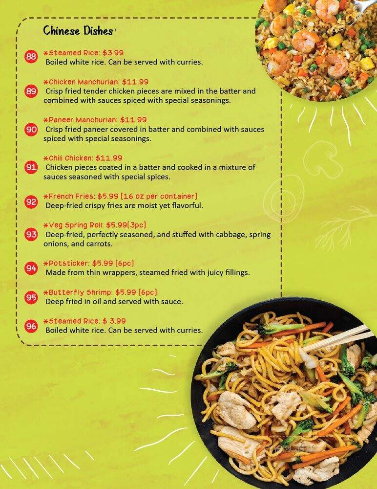 Darbar - Sacramento, CA menu_pic