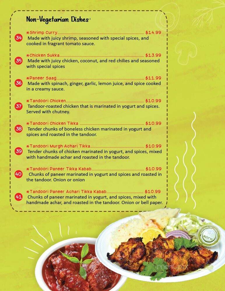 Darbar - Sacramento, CA menu_pic