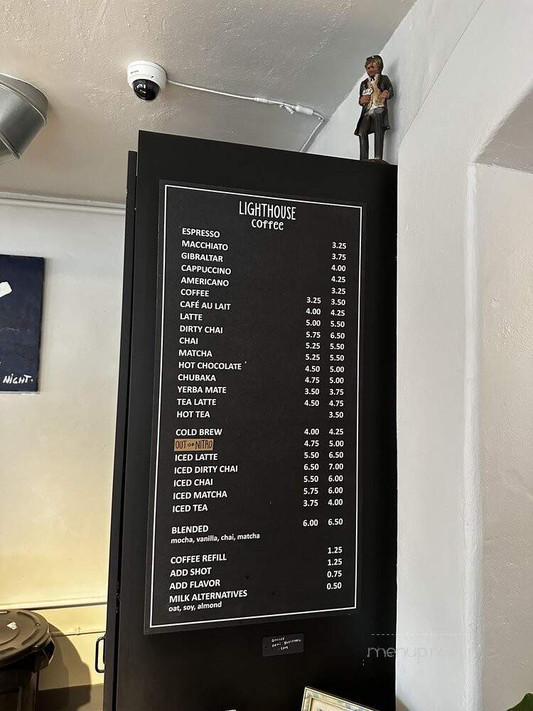 Lighthouse Coffee Roasters - Santa Barbara, CA menu_pic