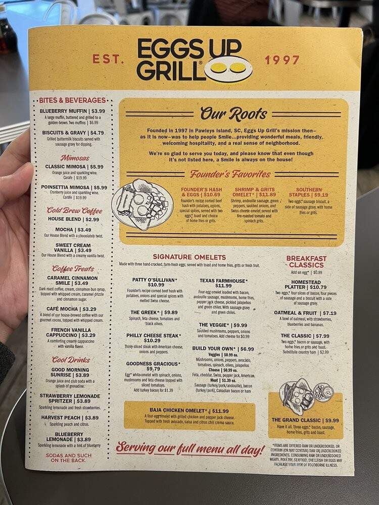 Eggs Up Grill - Alpharetta, GA menu_pic