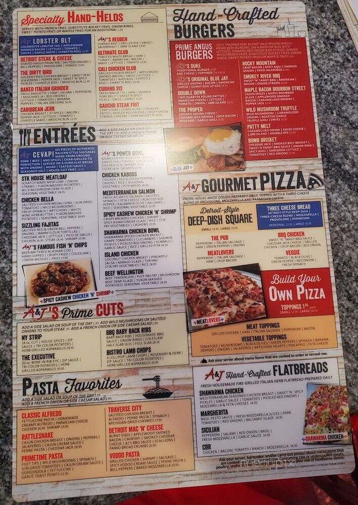 Art & Jake's Sports Bar & Grill - Clarkston, MI menu_pic