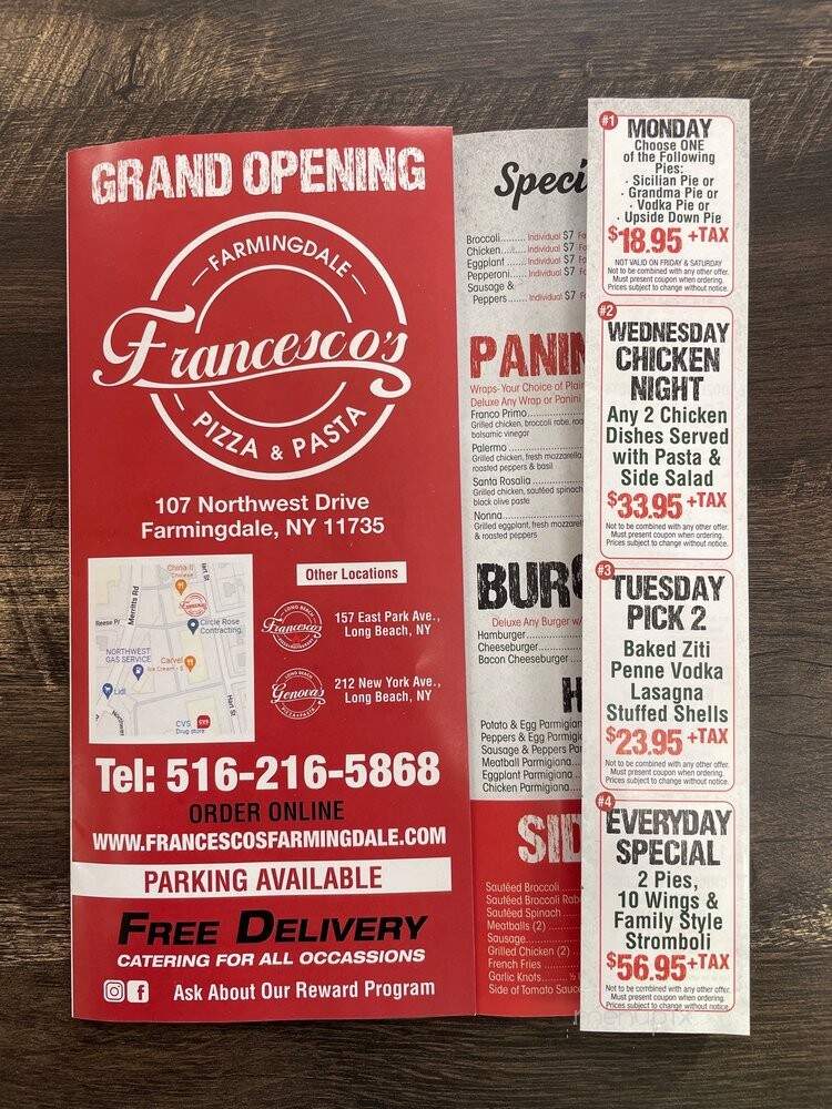 Francesco's of Farmingdale - Farmingdale, NY menu_pic