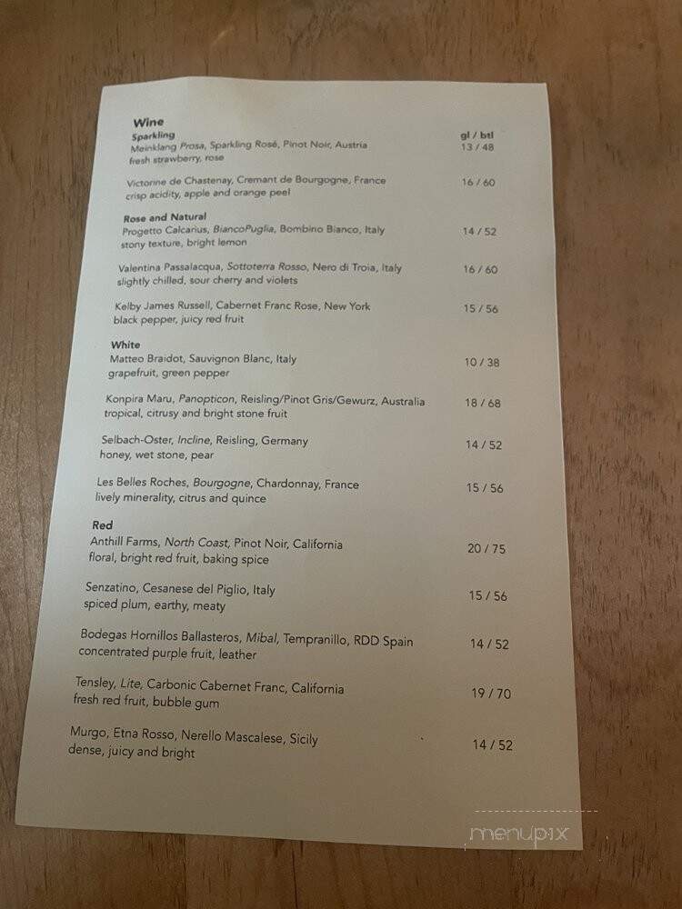 Redcrest Kitchen - Philadelphia, PA menu_pic