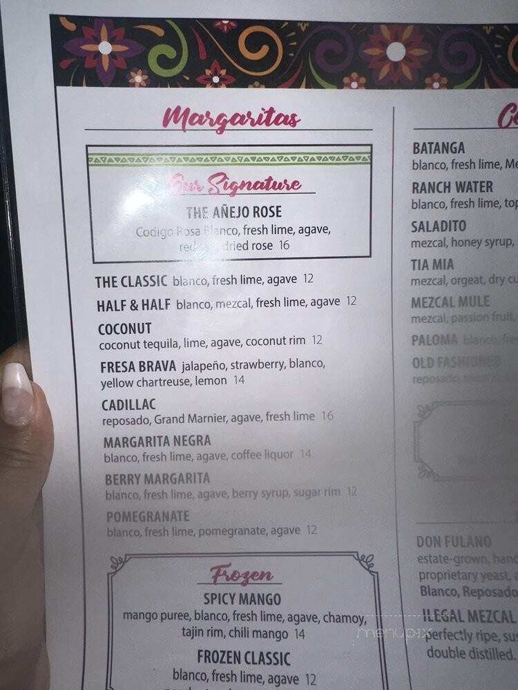 Anejo Rose Cantina & Tequila Bar - Hanover, MD menu_pic