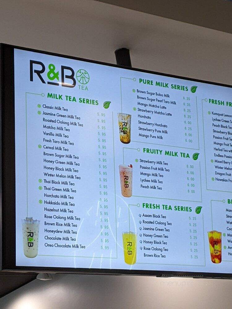 R&B Tea Murrieta - Murrieta, CA menu_pic