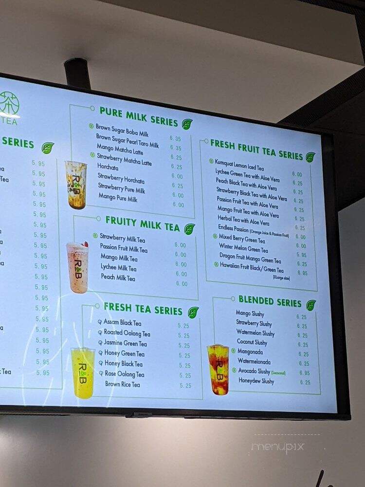 R&B Tea Murrieta - Murrieta, CA menu_pic