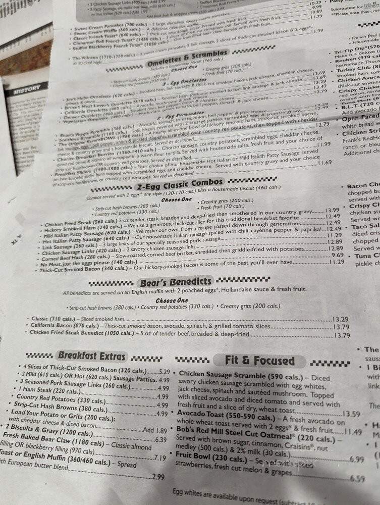 Black Bear Diner - El Paso, TX menu_pic