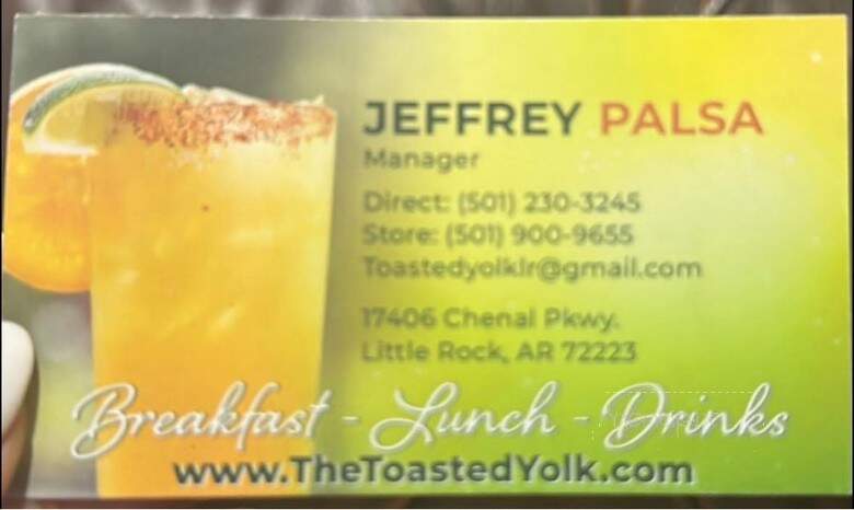 The Toasted Yolk Cafe - Little Rock, AR menu_pic