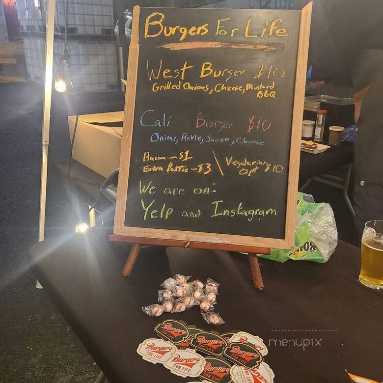 Burgers For Life - Pasadena, CA menu_pic