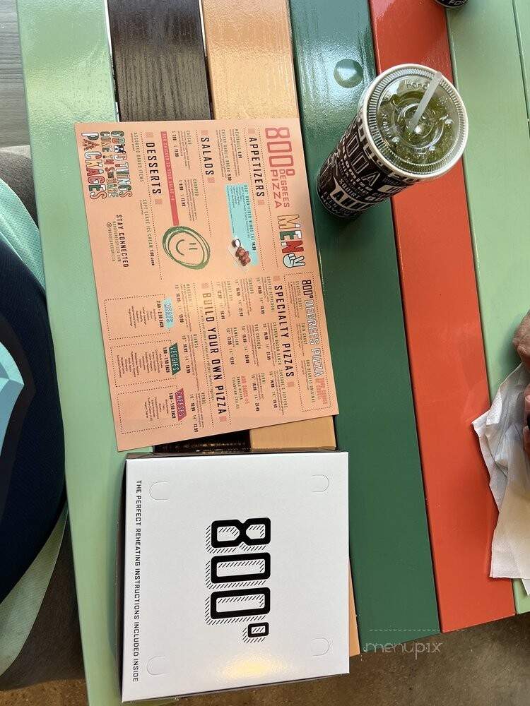 800 Degrees Pizza - Burbank, CA menu_pic