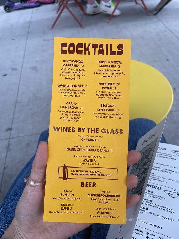 Inday All Day - Brooklyn, NY menu_pic