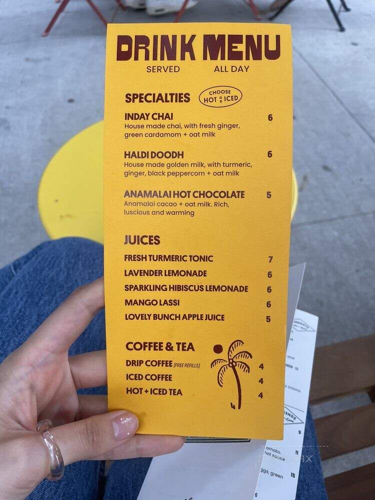 Inday All Day - Brooklyn, NY menu_pic