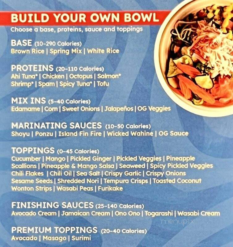 Island Fin Poke - Clarksville, TN menu_pic