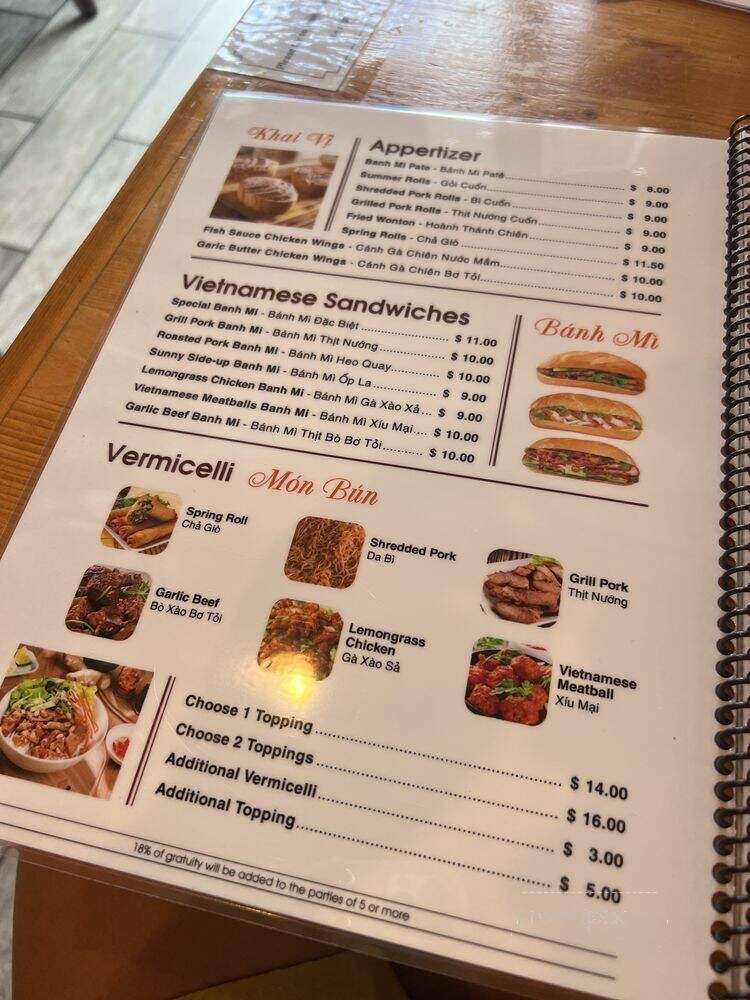 Pate - Honolulu, HI menu_pic