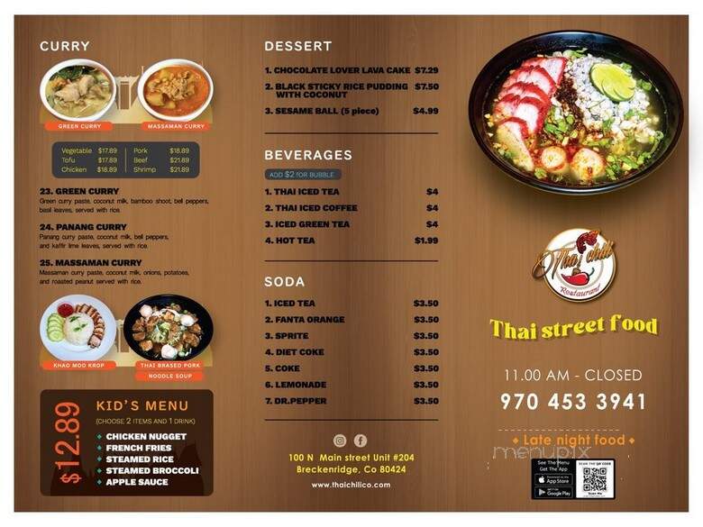 Thai Chili 89 Thai Street Food - Breckenridge, CO