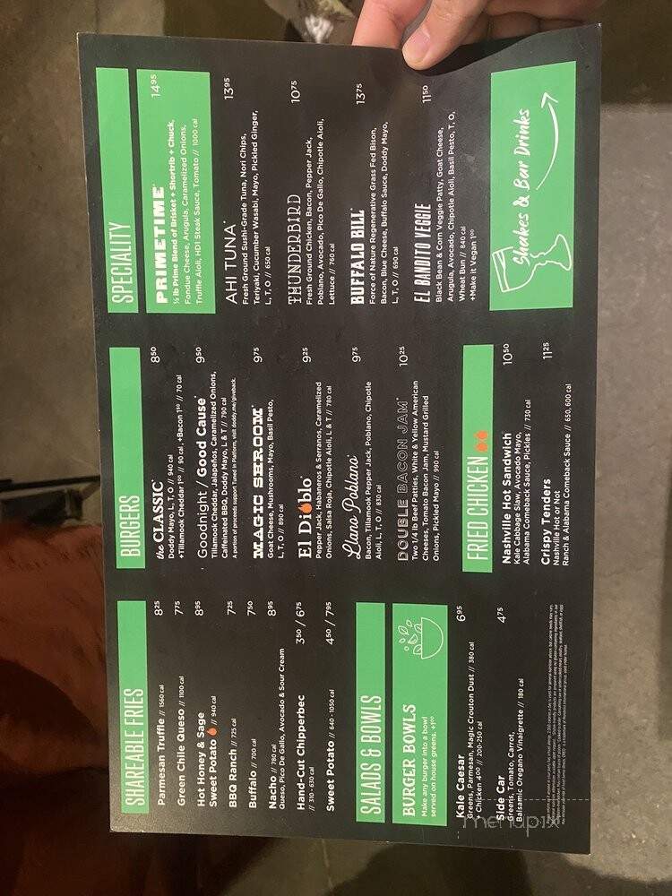 Hopdoddy Burger Bar - Shreveport, LA menu_pic