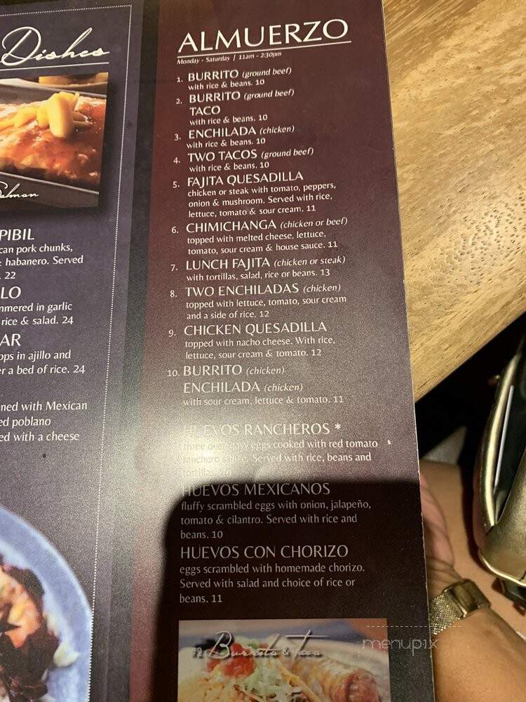 Tulum Mexican Restaurant - Twinsburg, OH menu_pic