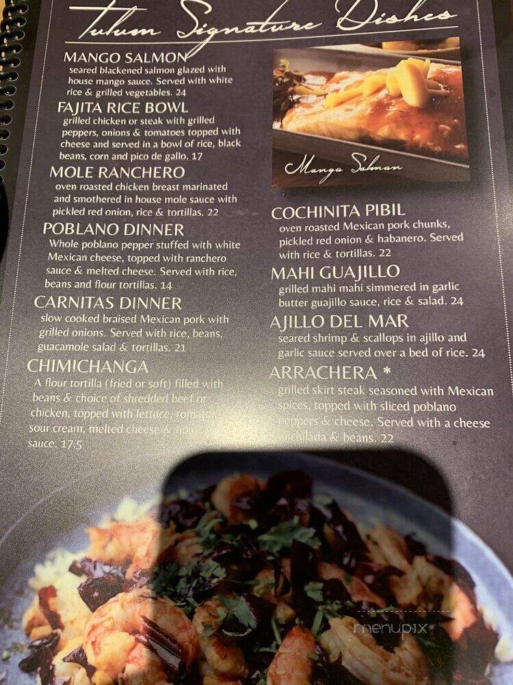 Tulum Mexican Restaurant - Twinsburg, OH menu_pic