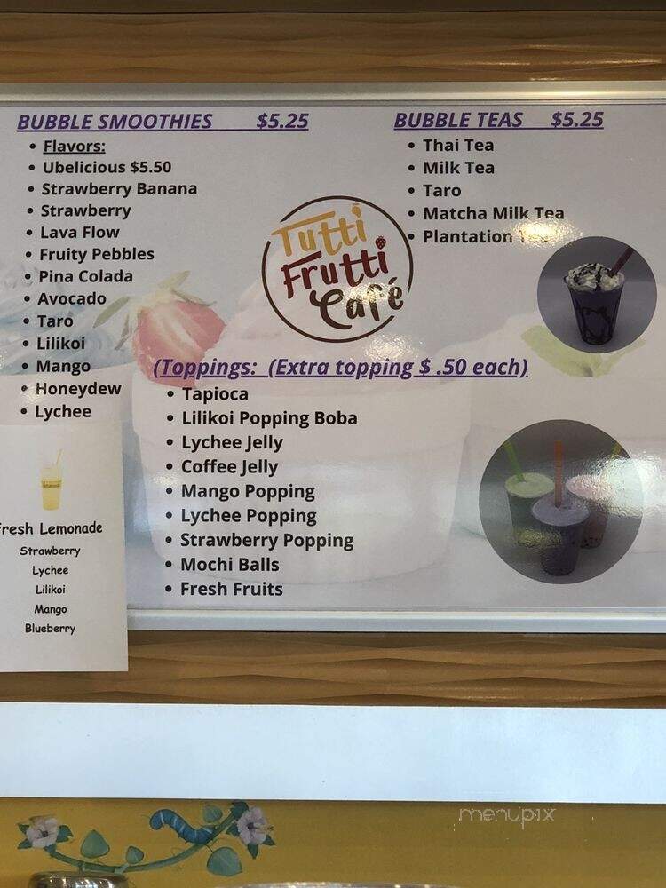 Tutti Frutti Cafe - Pearl City, HI