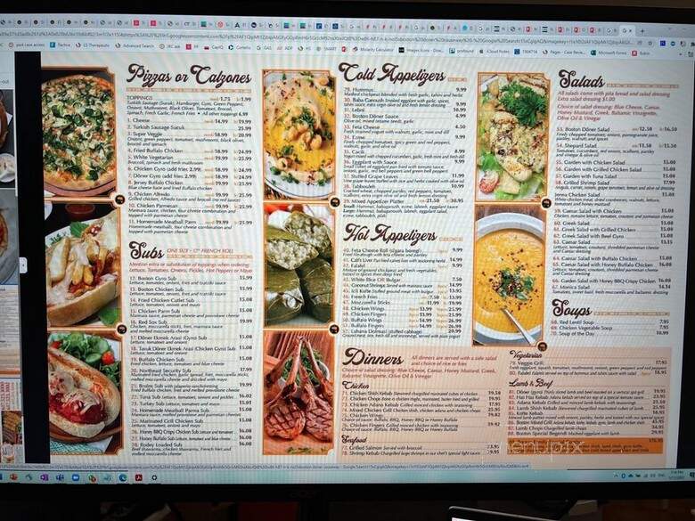 Boston Doner - Boston, MA menu_pic