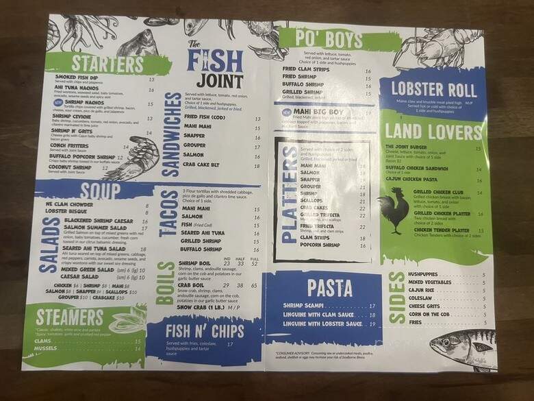 The Fish Joint - Coral Springs, FL menu_pic