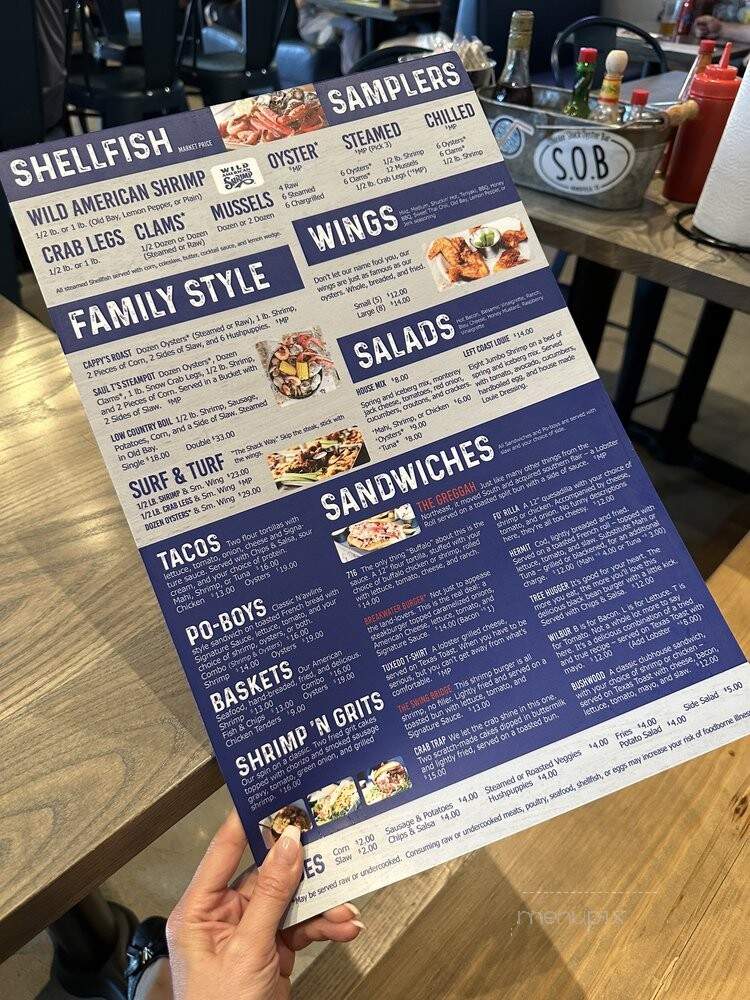 Shuckin' Shack Oyster Bar - Mansfield, TX menu_pic