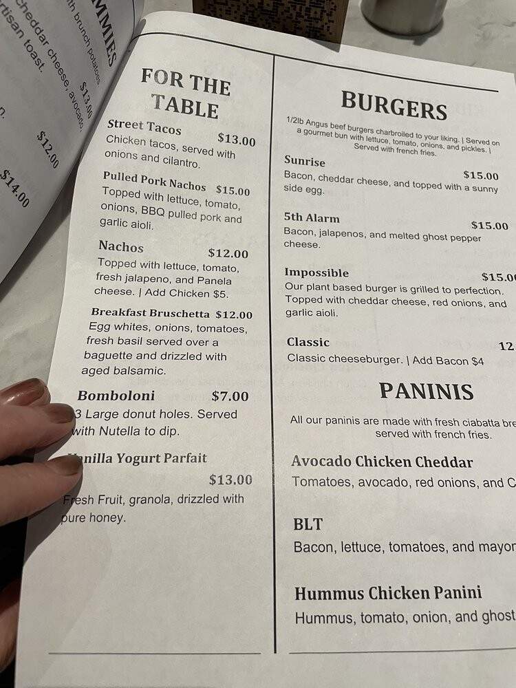 360 Brunch House - Dallas, TX menu_pic