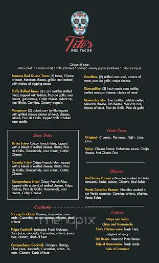 Tito's Red Tacos - Pismo Beach, CA menu_pic