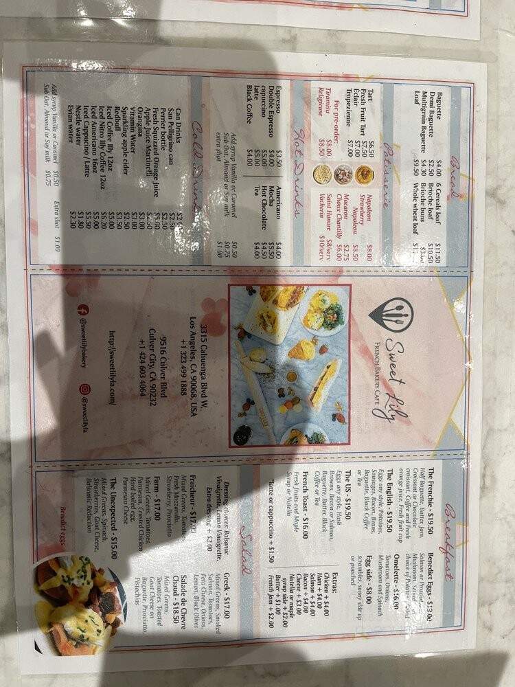 Sweet Lily Bakery - Culver City, CA menu_pic