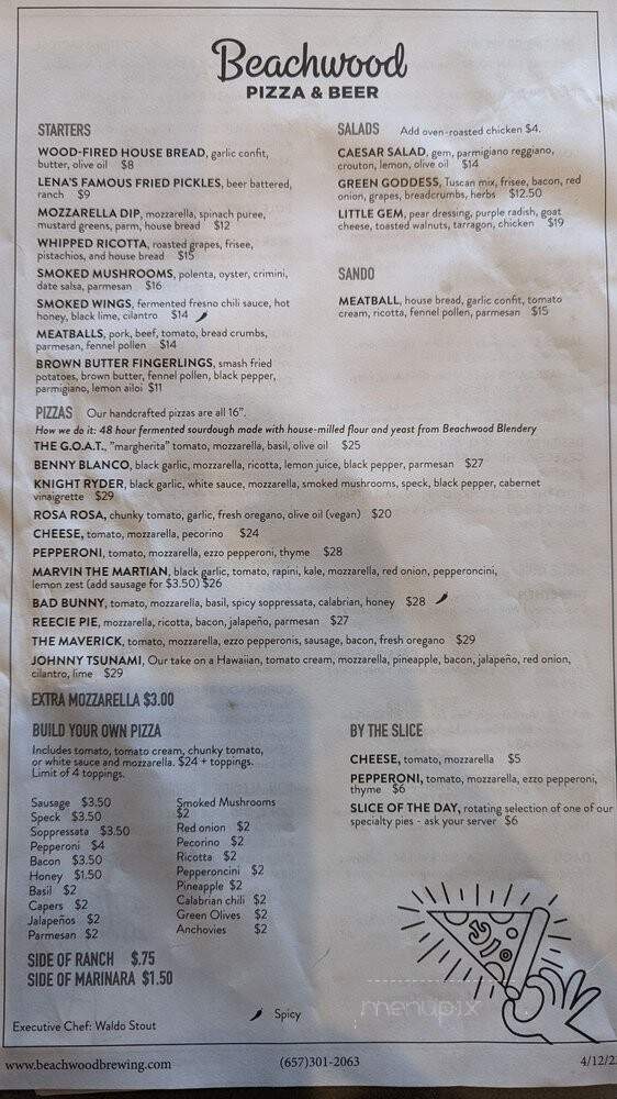 Beachwood Pizza & Beer - Huntington Beach, CA menu_pic