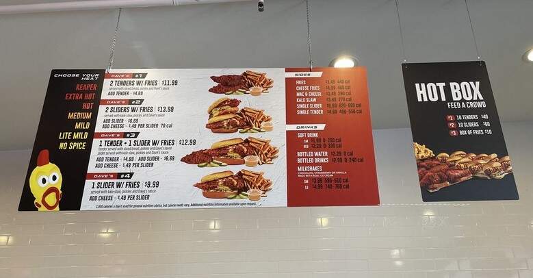 Dave's Hot Chicken - West Covina, CA menu_pic