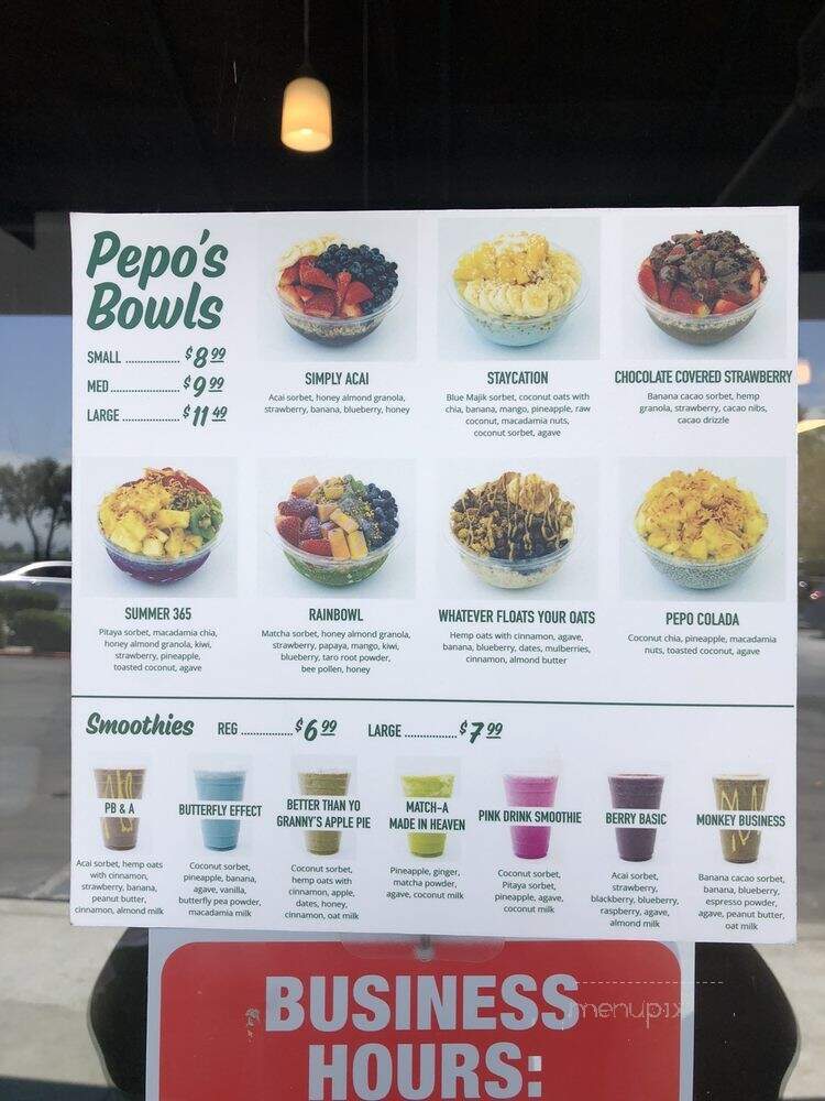 Pepo Melo - Upland, CA menu_pic