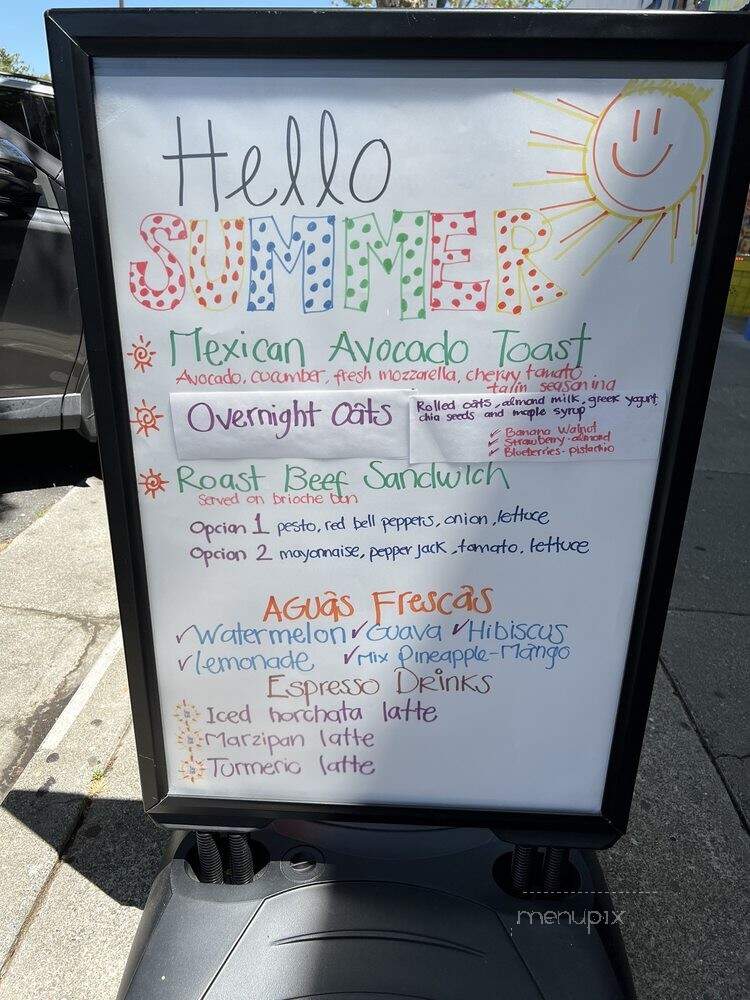 El Tiny Cafe - Berkeley, CA menu_pic